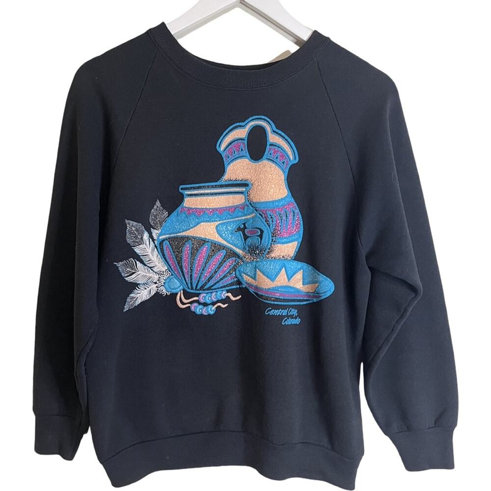 Vintage 1990s Central City Colorado Pottery Crewneck Size: Medium.